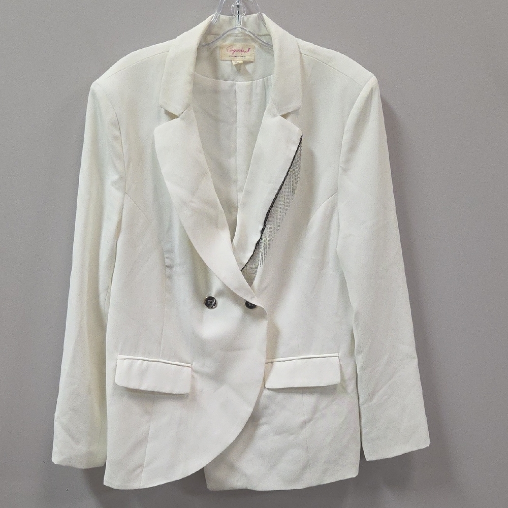Elegant White Women's Blazer